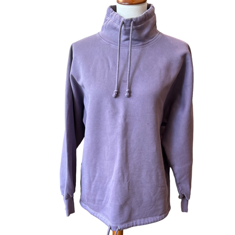 Aritzia Wilfred  sweat shirt  long sleeve cordoned neck light purple Sz 1